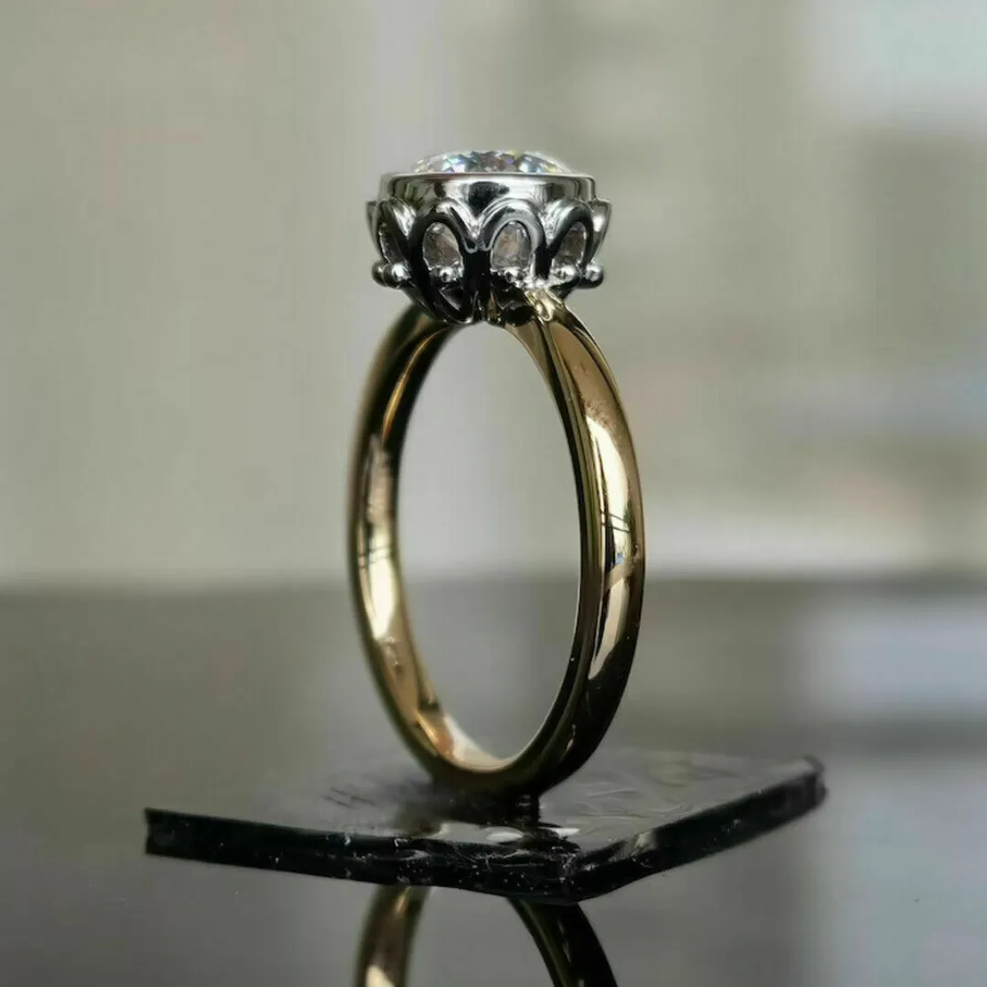 /public/photos/live/Antique Portuguese Moissanite Two Tone Gold Ring (3).webp